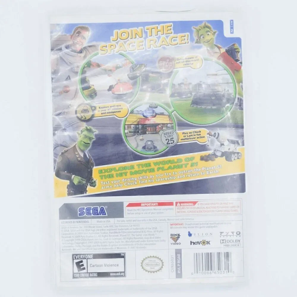 Wii Planet 51 the Game